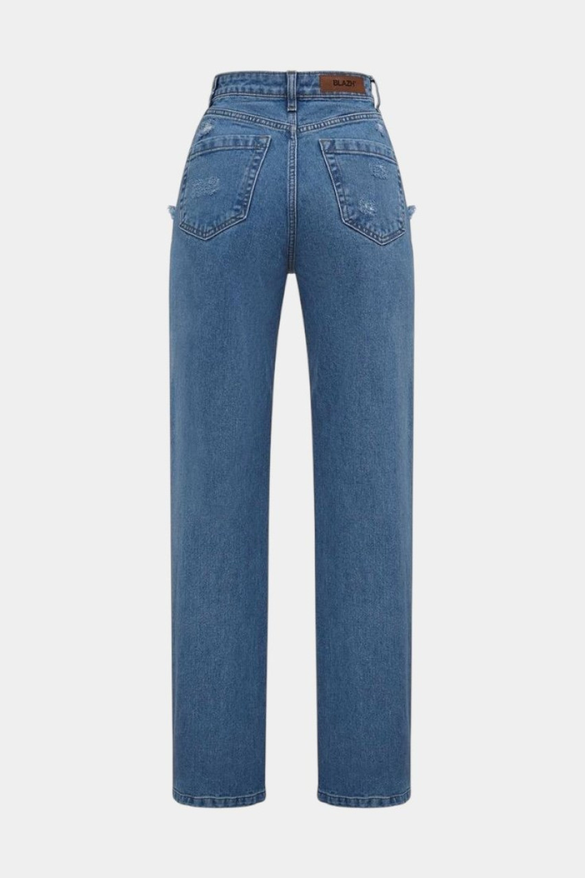 Сині джинси Distressed прямого крою SS2024 BLAZH.